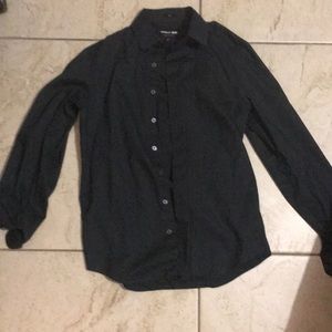 Express 1mx slims grey long sleeve